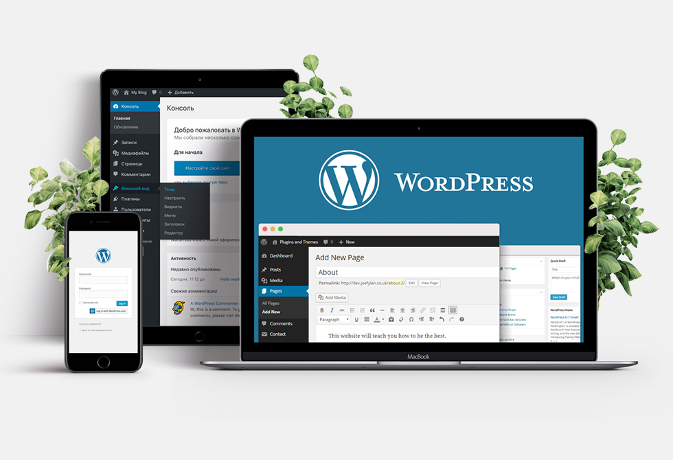 Разработка сайта на WordPress без знания программирования (2021)